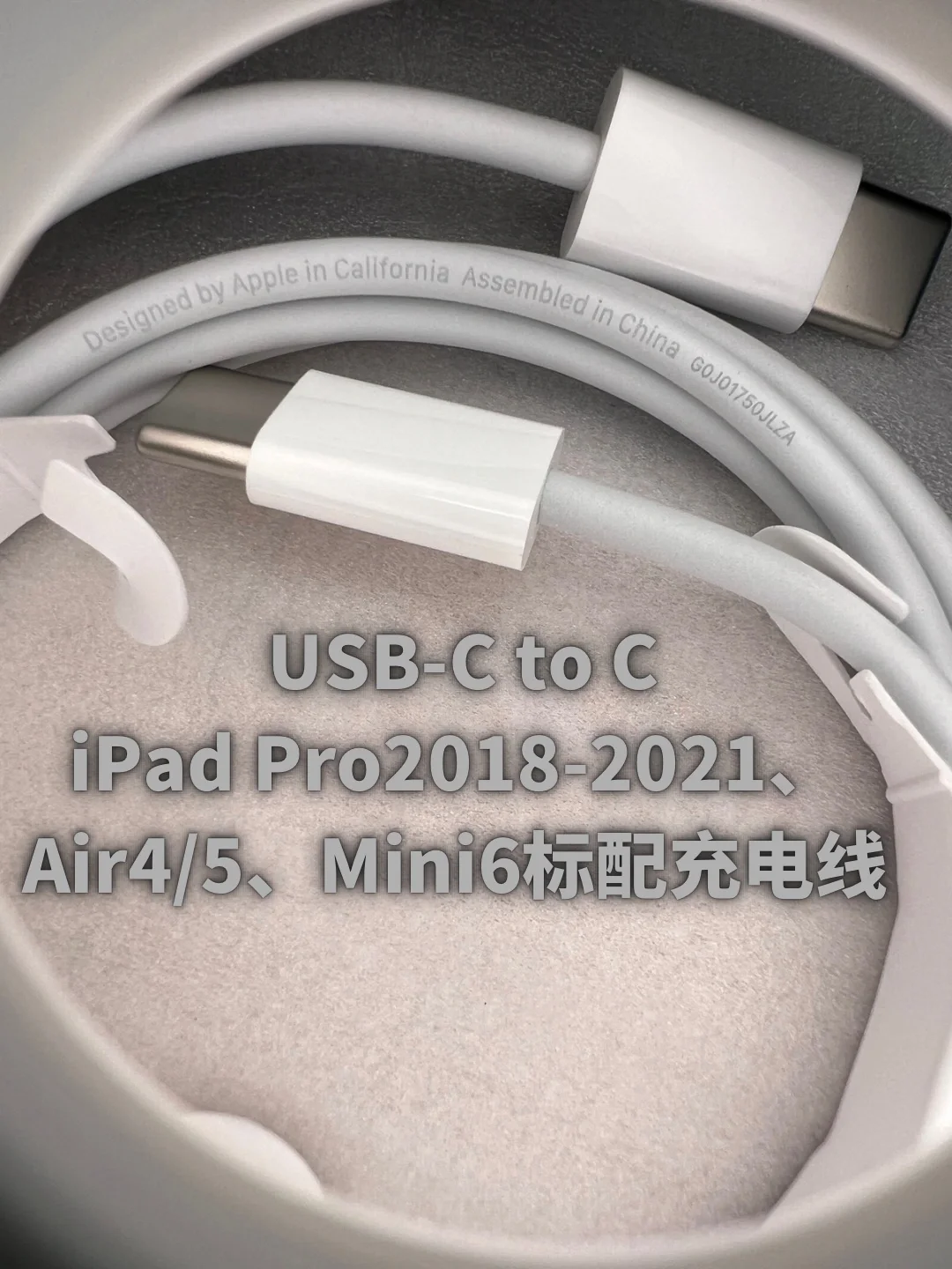 iPad Pro2018-2021 USB- Type-CtoC充电线