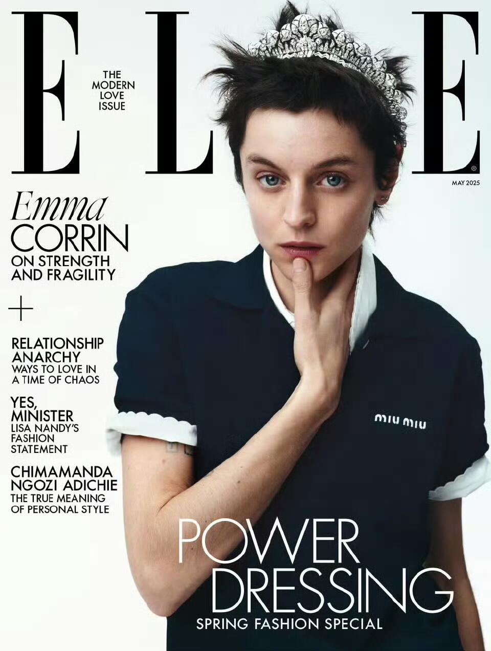 Emma Corrin  X ELLE UK五月刊封面大片