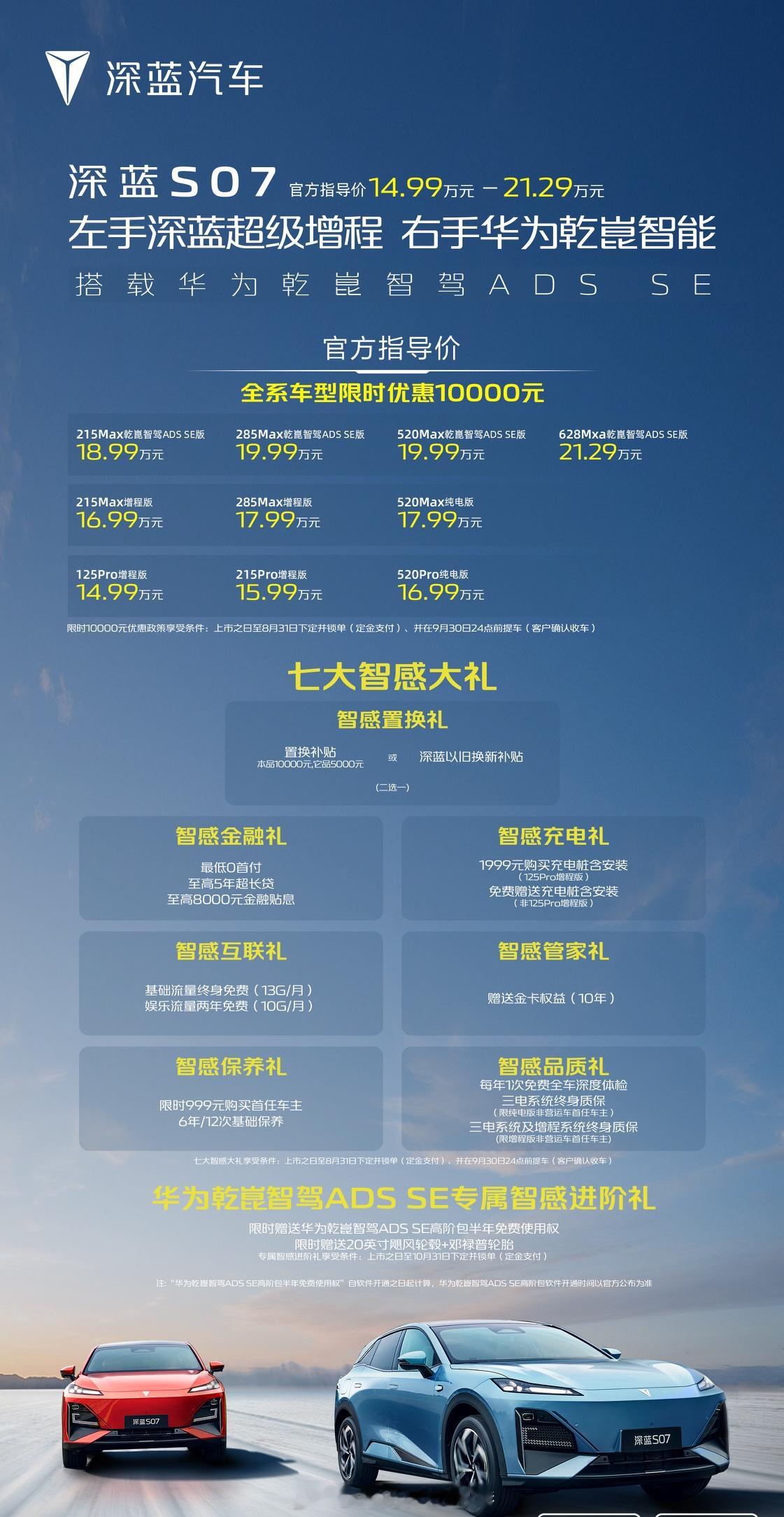 #华为联手深蓝剑指外资主流##左手深蓝超级增程右手华为乾崑智能##深蓝S07# 