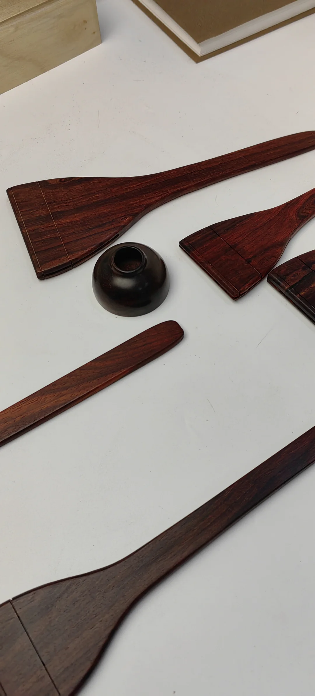 小叶紫檀排刷，明天配上灰鼠毛笔头