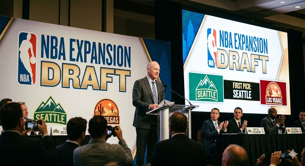 NBA 扩军的球员从哪里来？主要有三个途径。最重要的来源，是扩军选秀。每个球队，