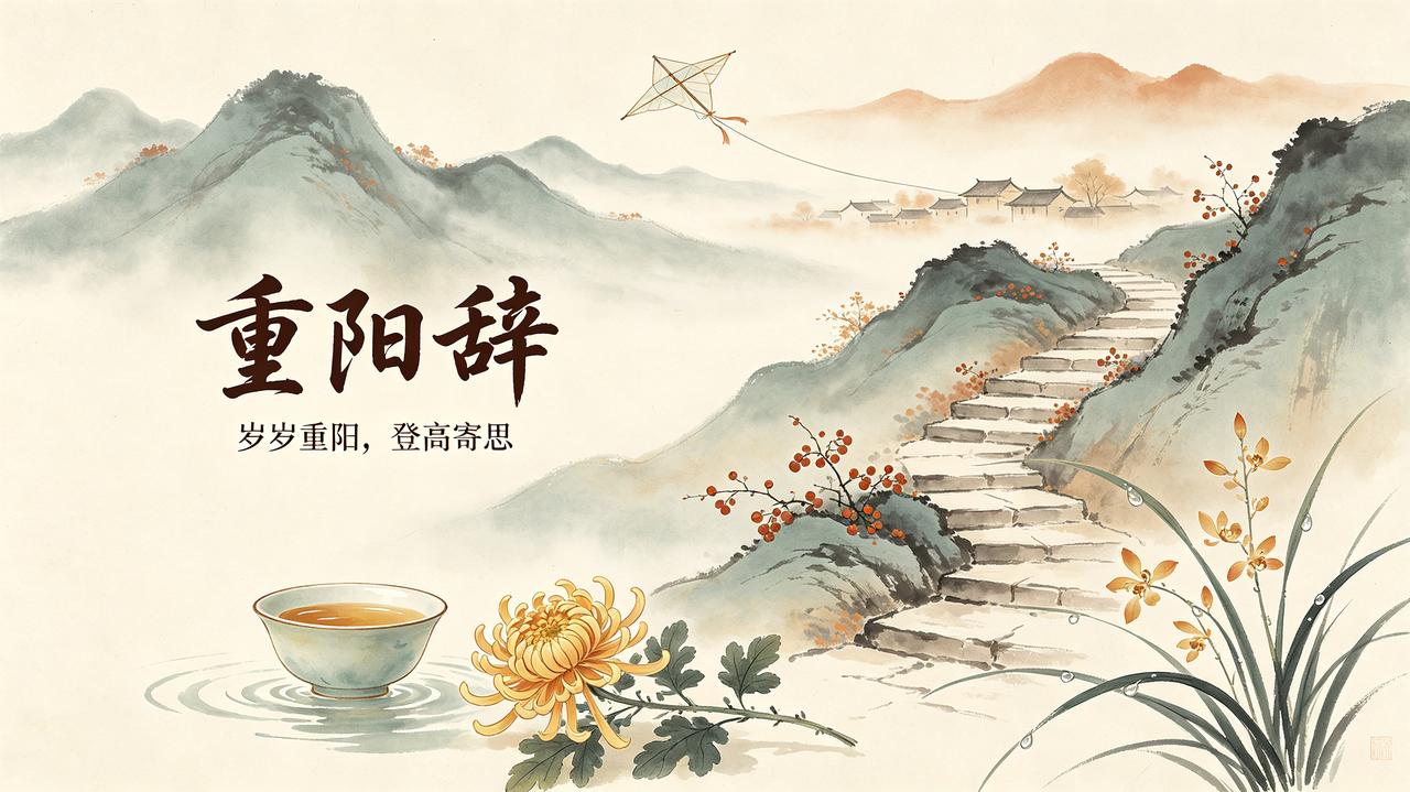 重阳辞
 
这一天，我们被允许攀高
允许把茱萸别在风衣的第三颗纽扣上
像别住一个