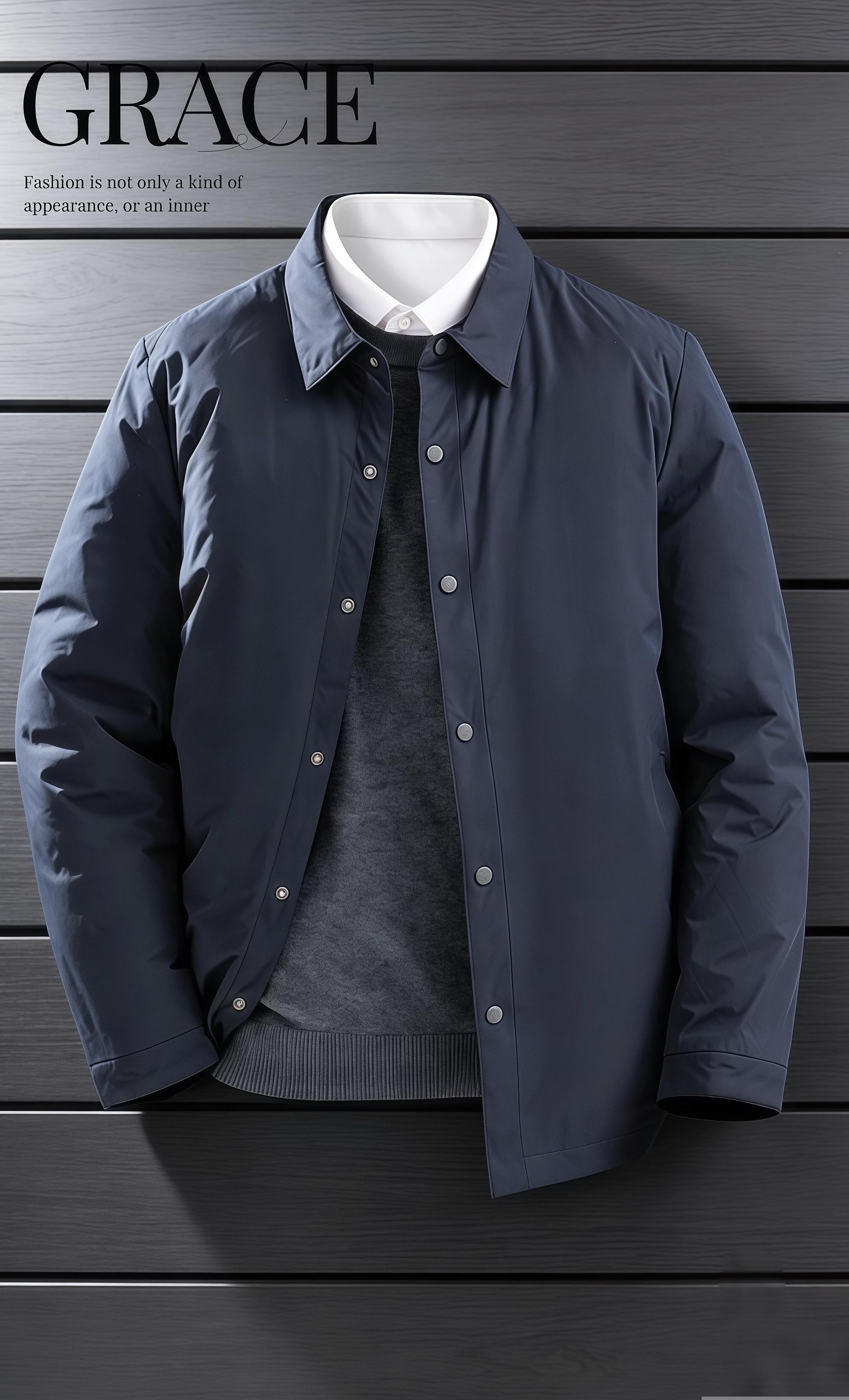 ❤️ 商务休闲夹克保暖外套。