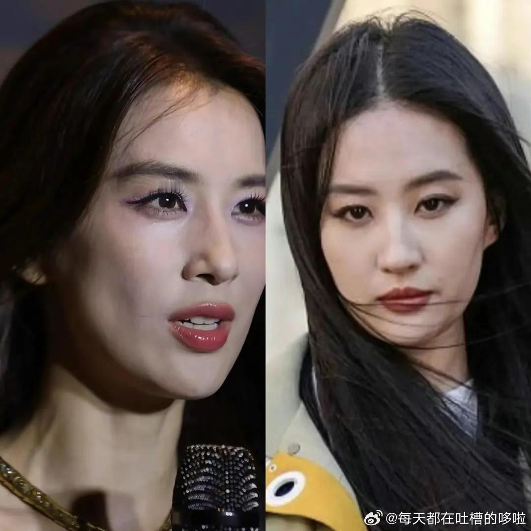 黄圣依和刘亦菲同一天活动状态对比，一眼就能看出黄圣依的更好，黄圣依还是生过娃的，