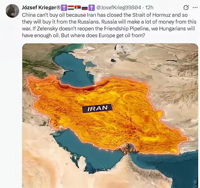 美伊开战，最慌的竟然是欧洲。

为啥？因为伊朗把霍尔木兹海峡给关了。这条海峡，是