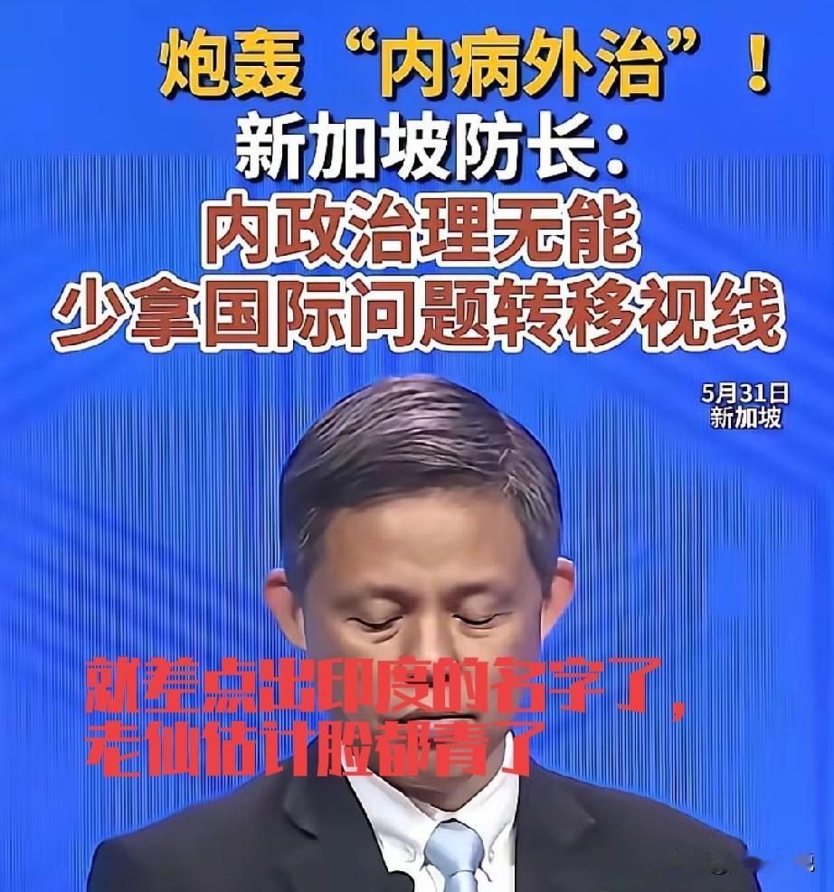 这次香会新加坡是真的破防了，自己实力不济，不敢直面大国，又自命清高，想给大国开药