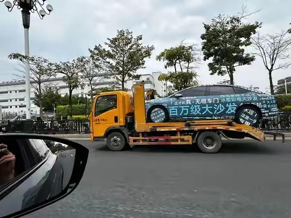 “百万级大沙发”，“真·边框车门”，“独one无two”，“纯电家轿不止于冰箱彩