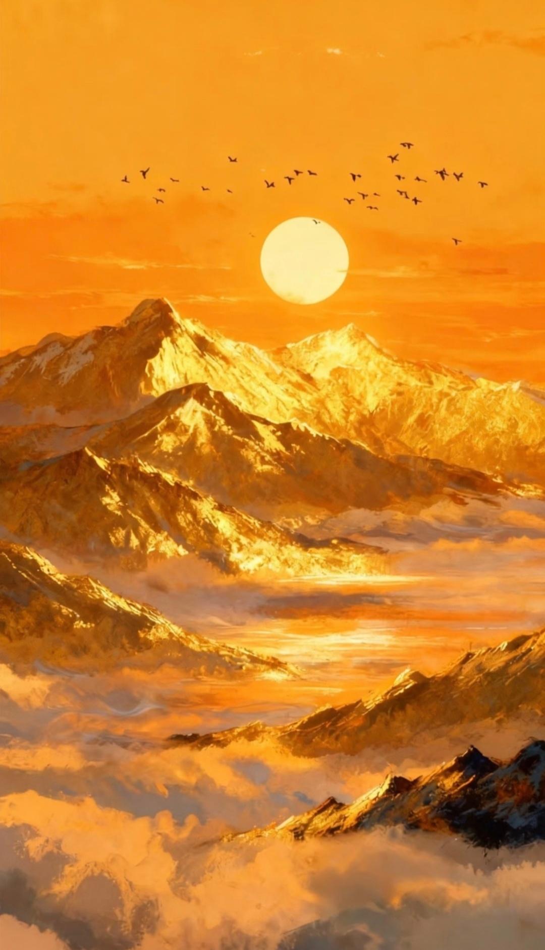 日照金山，见者好运 …