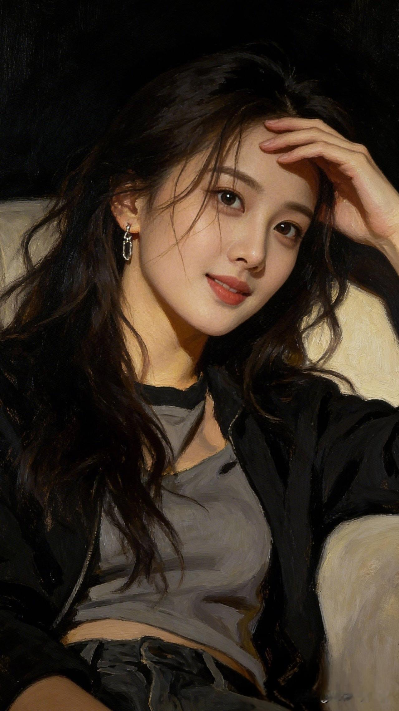 美人倚坐，笑语盈盈。看看气质女神的穿着搭配吧 温柔甜美的少女，微笑着看向镜头，散