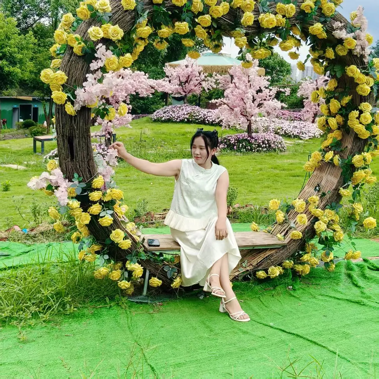 春日的花海也太出片了吧