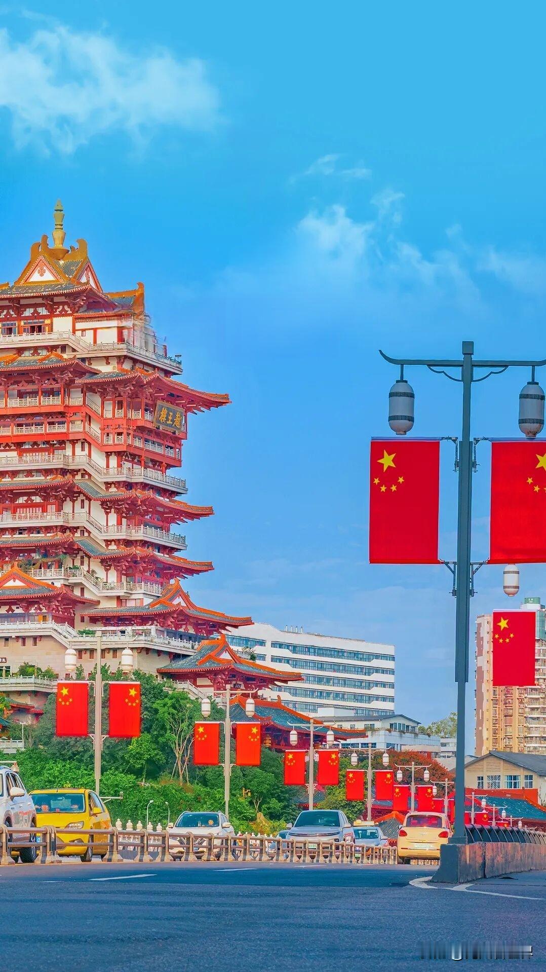 以我心之热爱，
贺你璀璨华章。
七十四载风雨兼程，
你从山河破碎中挺立。

在时
