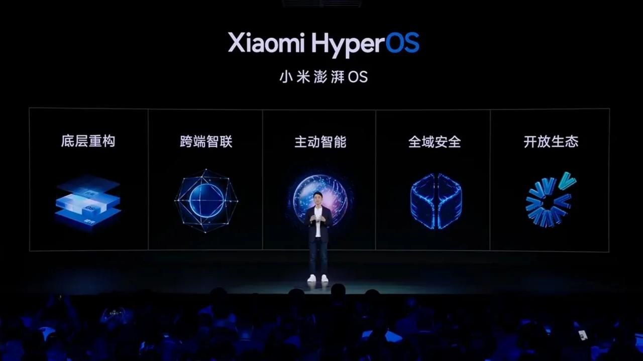 几句话描述下小米澎湃OS：
①轻量化：小到64KB的系统，各种设备可支持；
②分