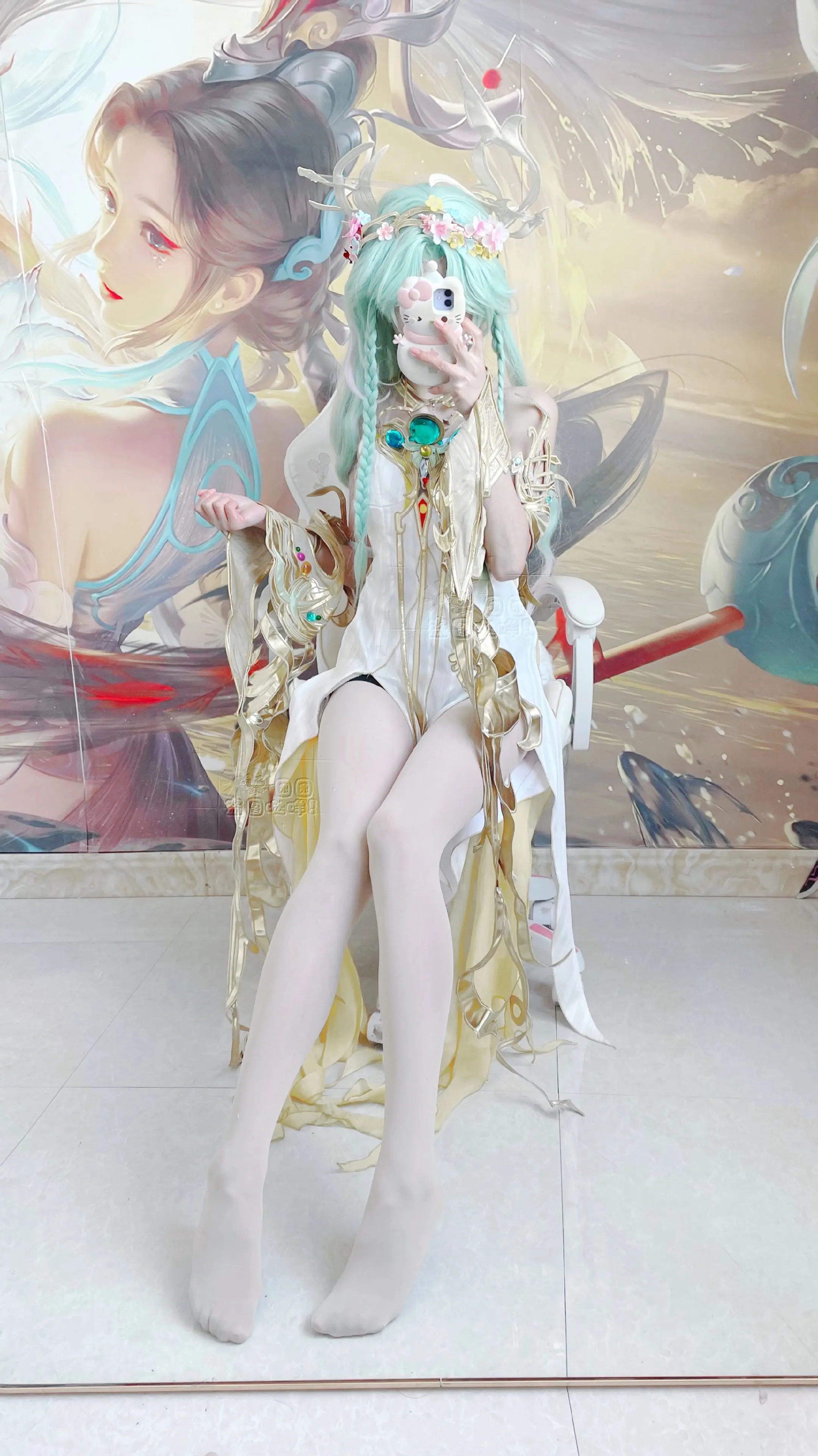 貂蝉 王者荣耀 cos试衣 貂蝉馥梦繁花 貂蝉繁花