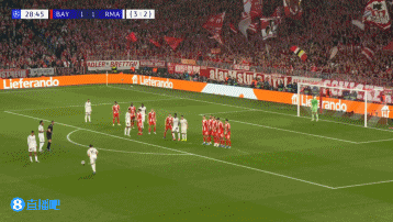 21岁49天！居莱尔成皇马队史在欧冠中任意球直接破门最年轻球员