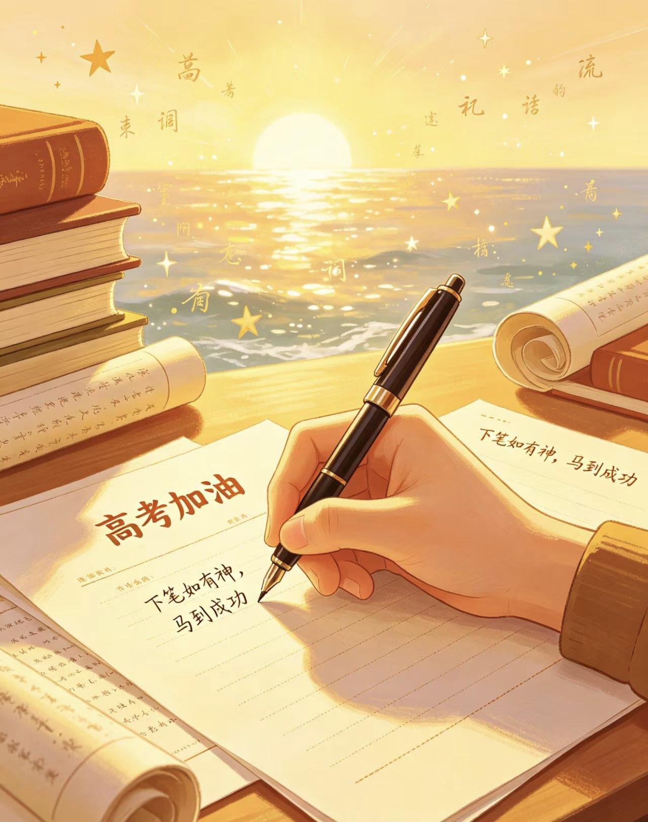又一年盛夏，又一届少年奔赴考场。
从晨光微露到夜色深沉，从懵懂入学到整装待发，漫