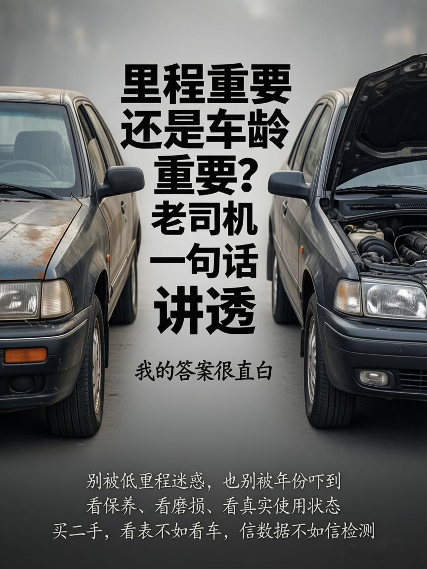二手车里程 vs 车龄，谁更重要？我的答案很直白
很多人选二手车，只看年份不看里