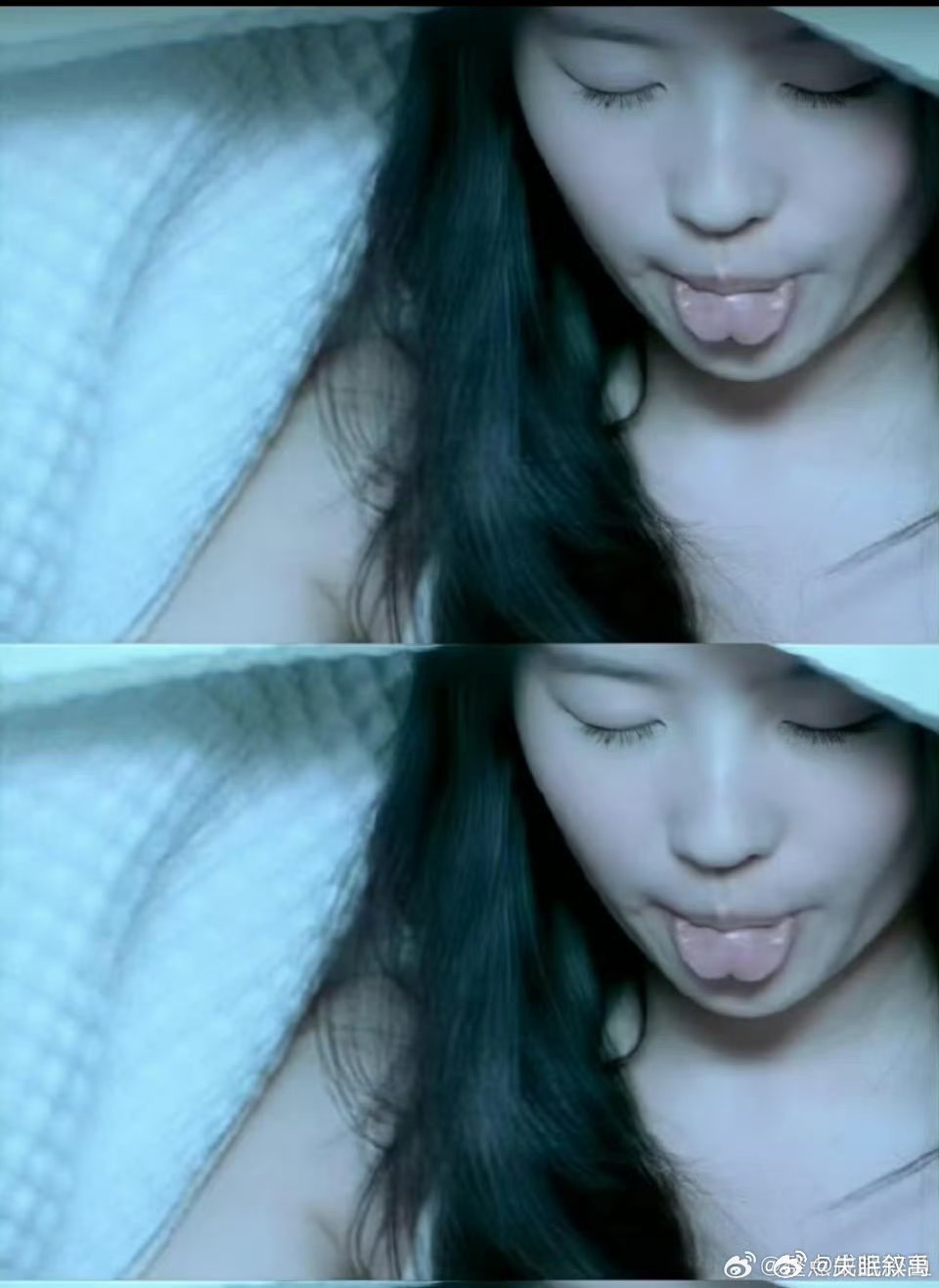 刘亦菲舌头是心形的姐姐这是什么神仙基因啊，连这种小细节都这么浪漫~ 