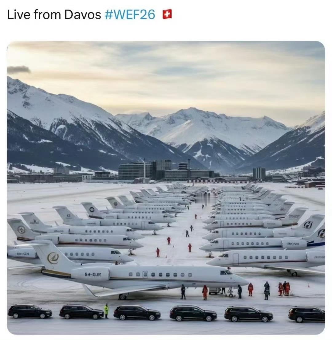 瑞士达沃斯，老板们的公务机。看了下，主要还是庞巴迪和湾流，大家下次买的时候可以参