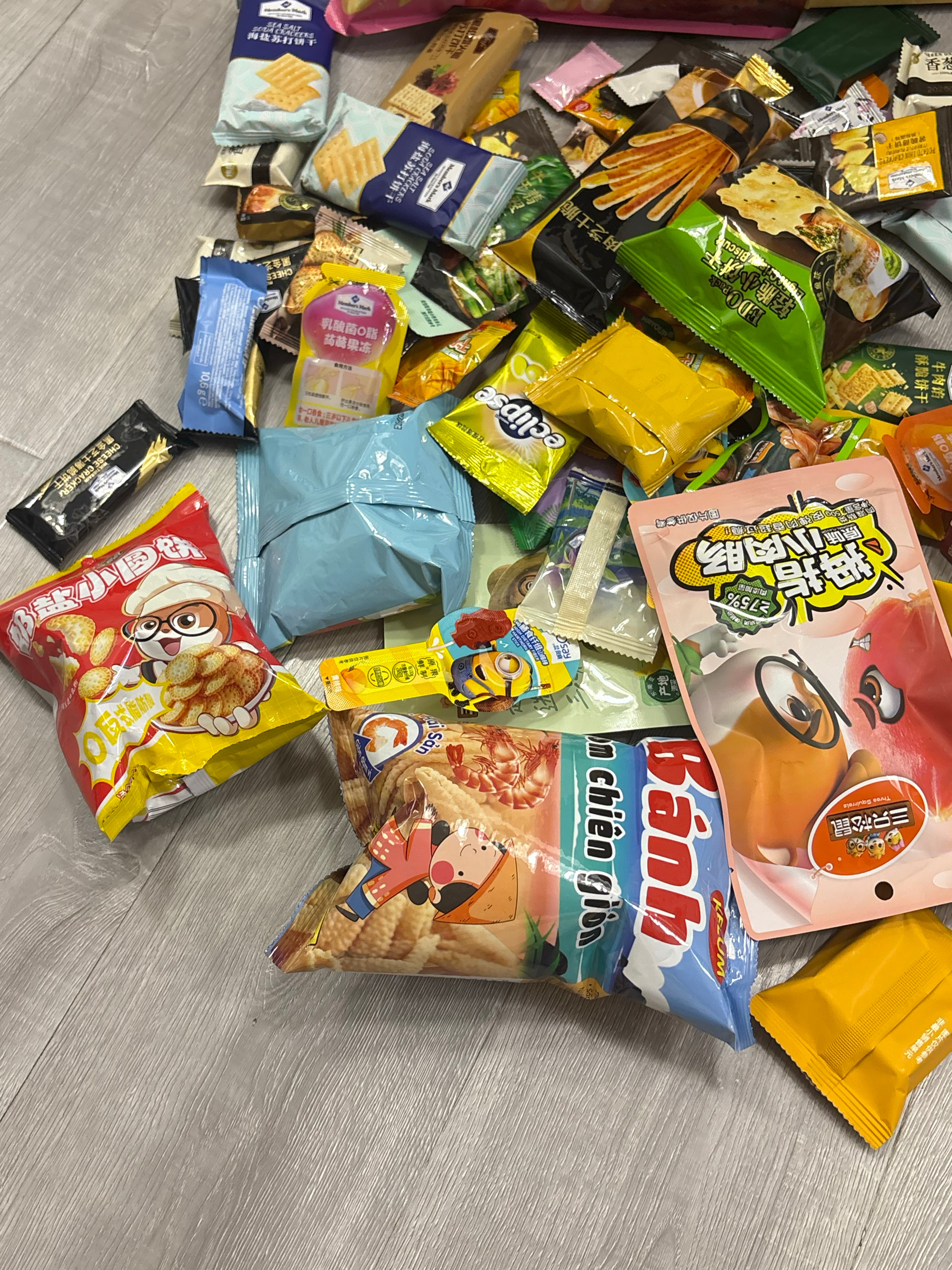 幸福投喂看见零食清单惊呆我了哈哈哈哈 