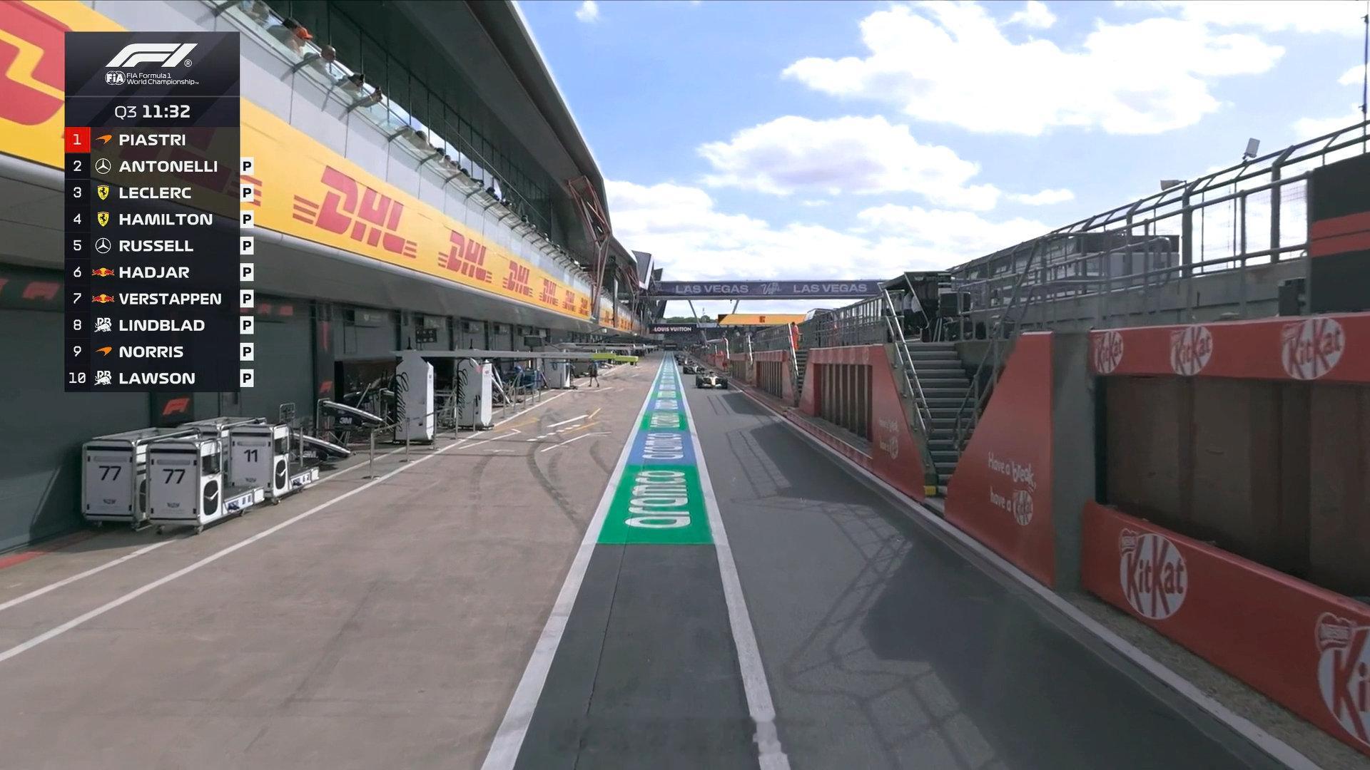 来到最后的Q3！F12026F1英国大奖赛  cr：F1世界锦标赛 
