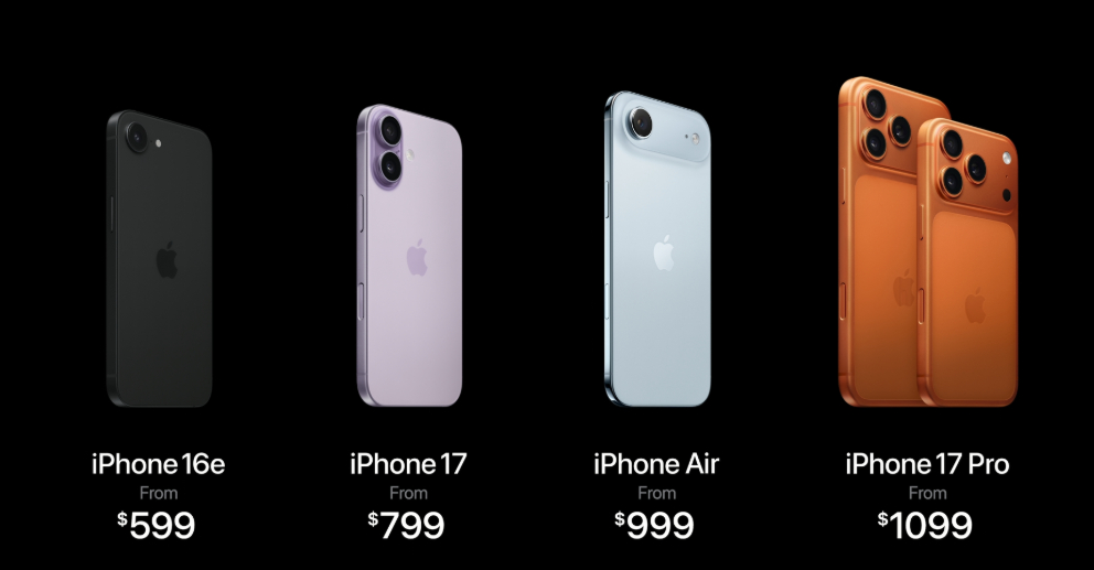 iPhone17系列价格 iPhone17终于全系都是256GB起步了，而且期待