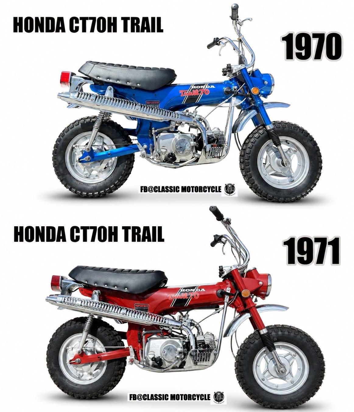 本田 Trail 70H：经典的“手动挡”迷你越野

1970年的本田 CT70