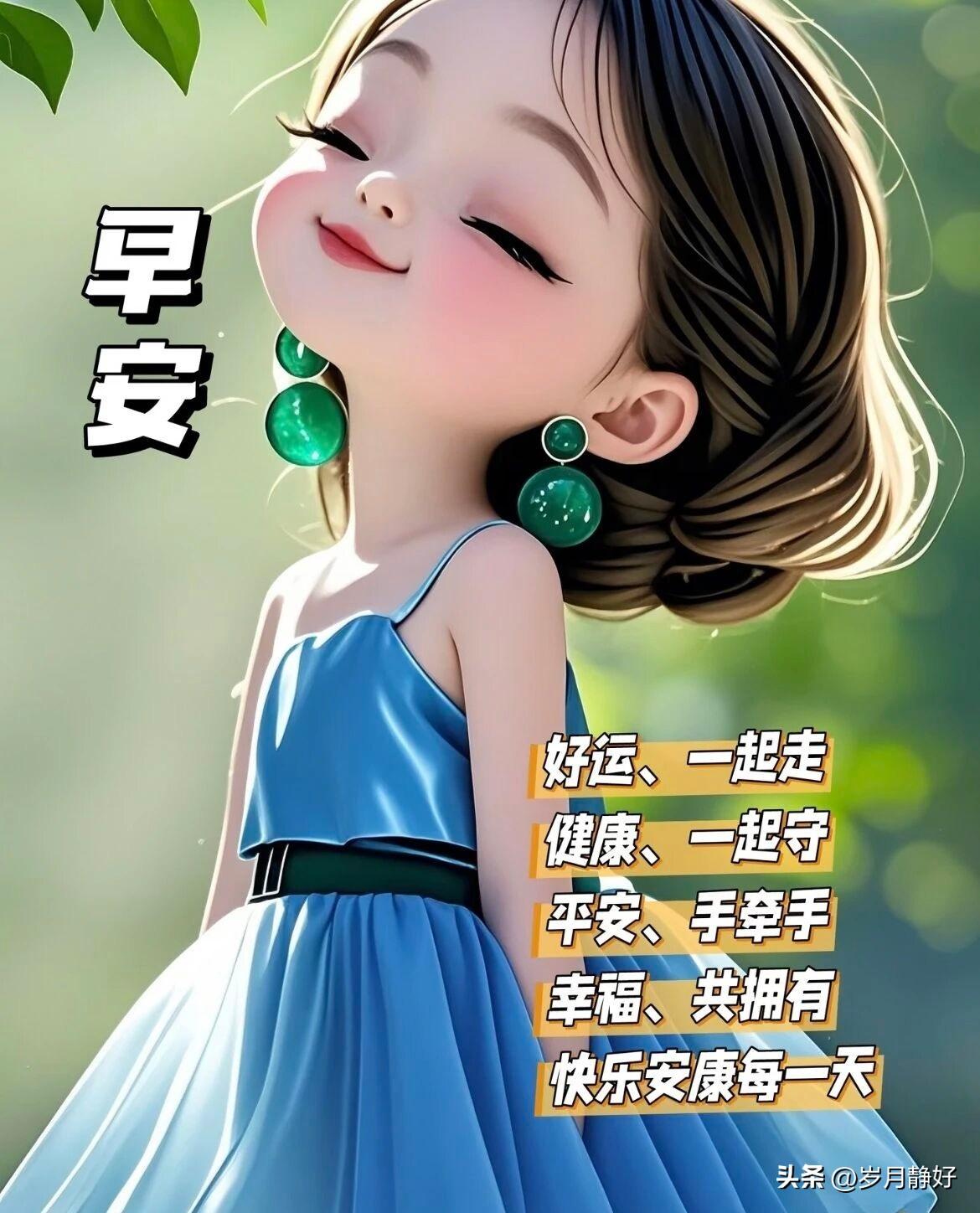 快乐相伴，便能永远神采灿烂；常怀微笑，日子便少烦忧、多舒心。

保有一颗纯粹童心
