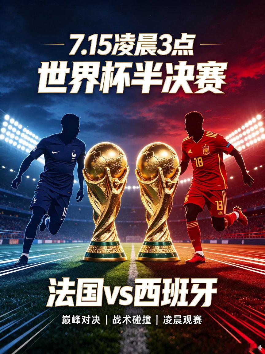 本周状态超燃💥，7月13日活力满满！15号世界杯半决赛将至，先完成作业小目标，