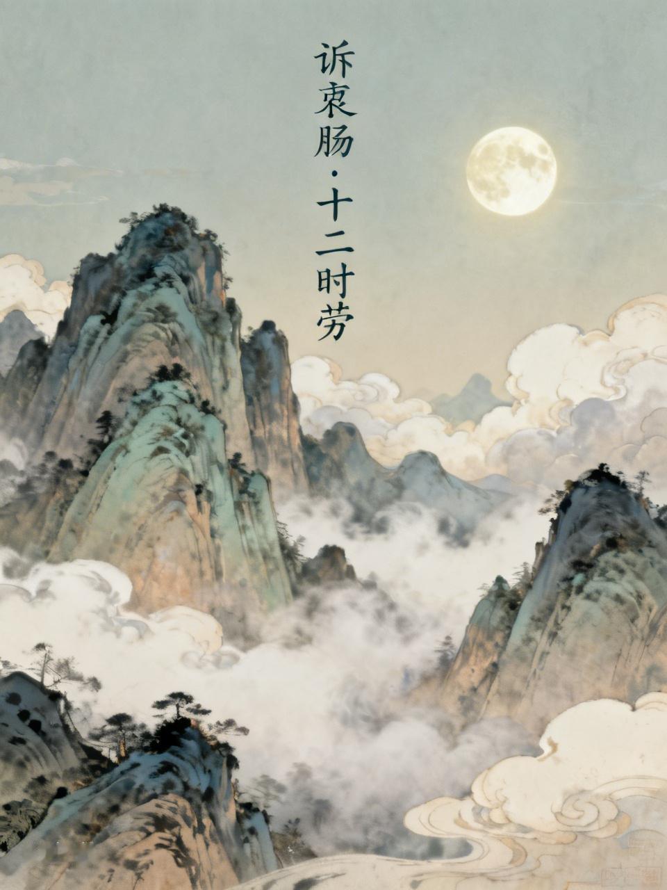 诉衷肠·十二时劳朝迎旭影入尘樊，暮送月孤悬。案头文牍堆积，劳瘁岁华迁。
餐未饱，