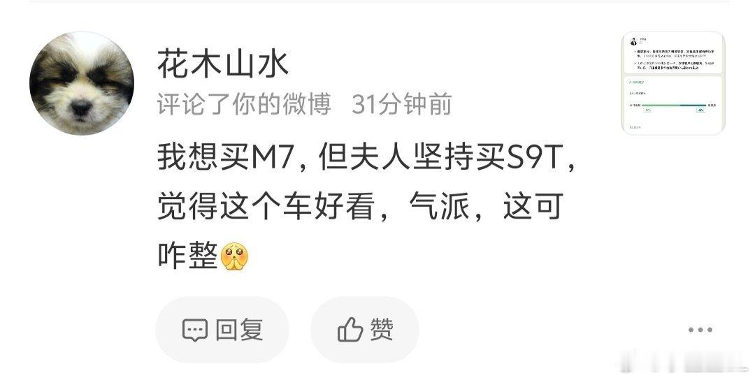 你们说怎么办？买问界M7还是享界S9T? ​​​