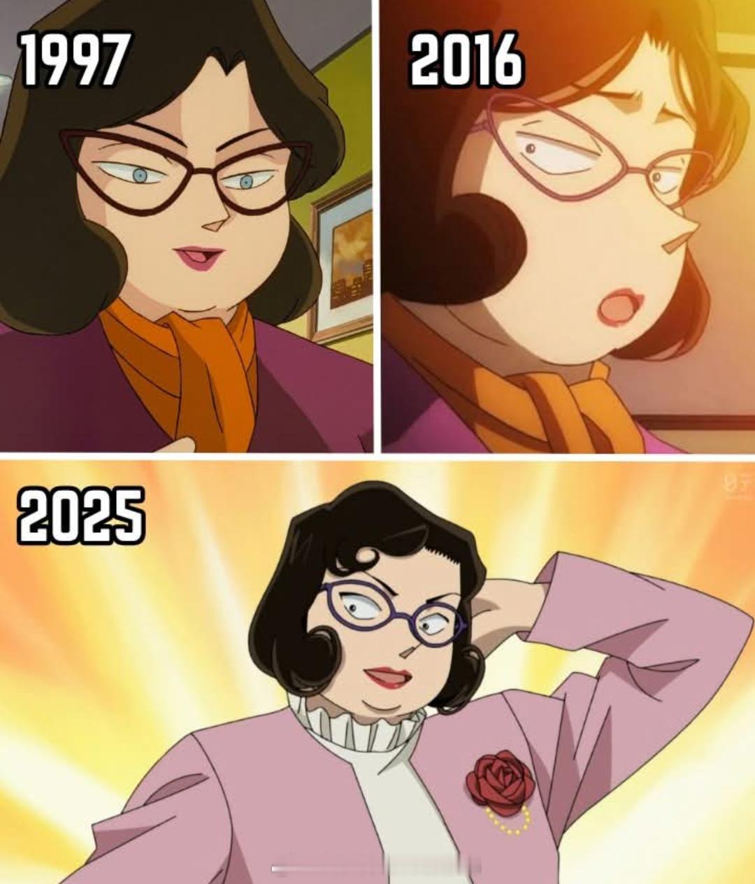 江户川文代画风变化！名侦探柯南 ​​​