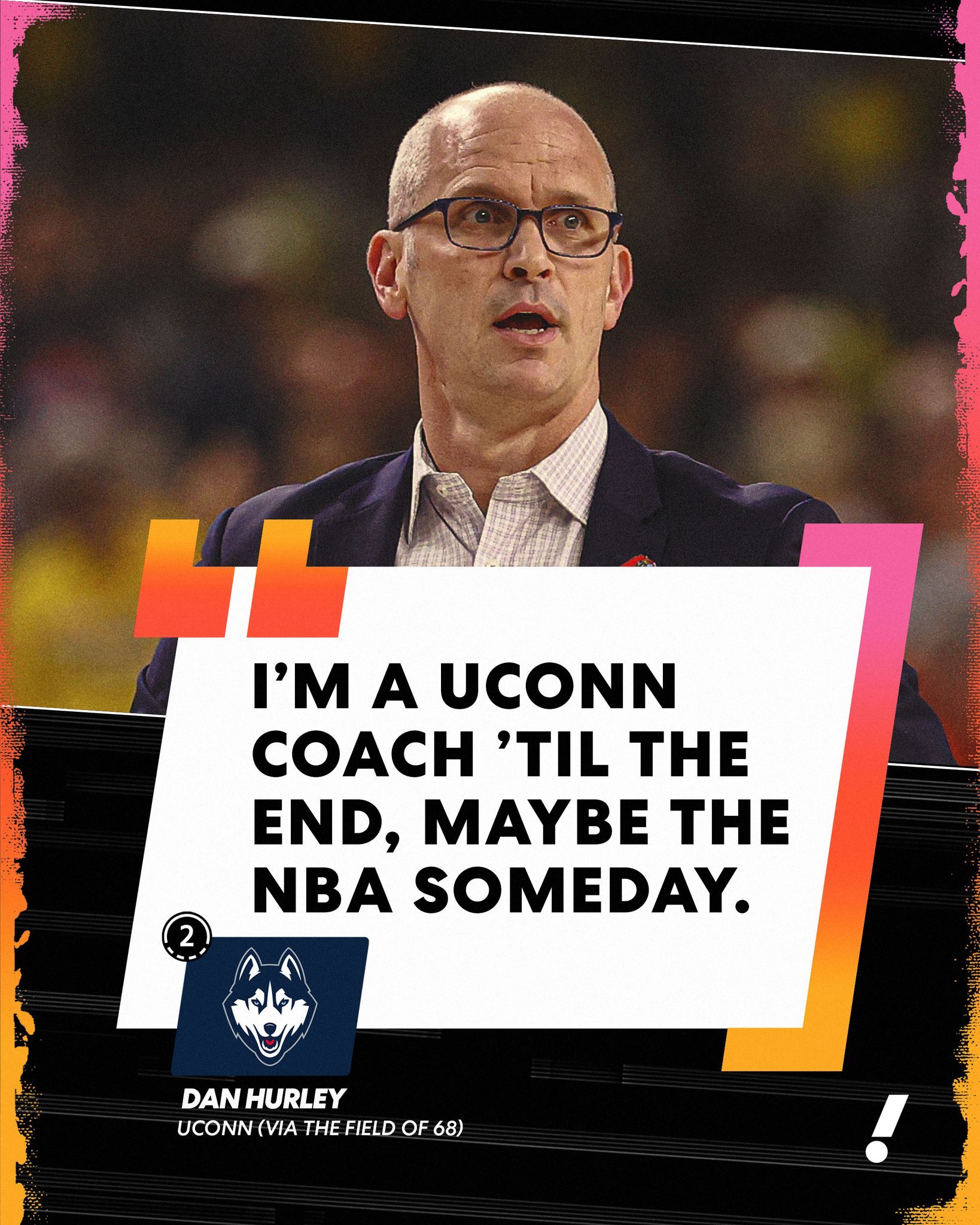 赫利接受采访时表示自己会长期在康涅狄格执教，不排除未来某一天前往NBA执教的可能