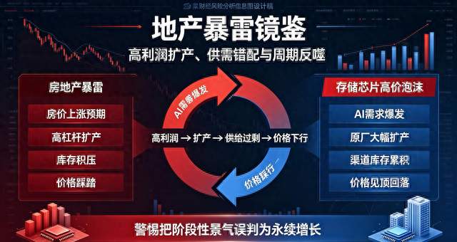 地产暴雷镜鉴：警惕存储芯片高价泡沫的周期反噬