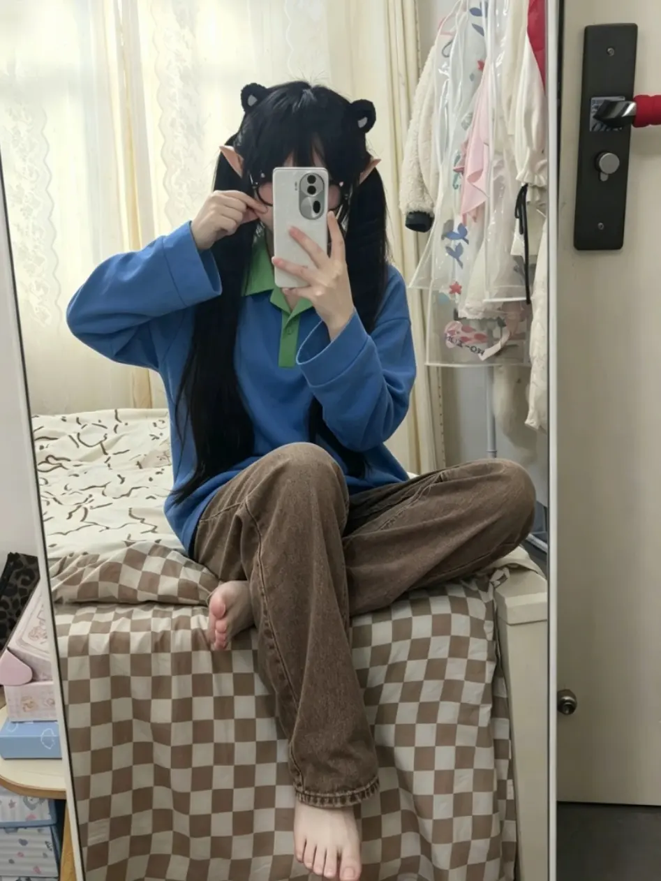甜妹 ootd穿搭 ootd 热天 ai滤镜