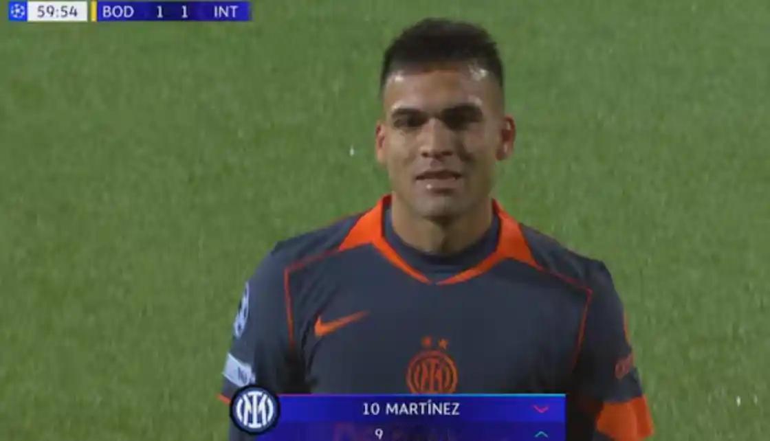 【比目鱼肌拉伤，劳塔罗赛后觉得没有想象的严重，下一回合想上】这是欧冠附加赛首回合