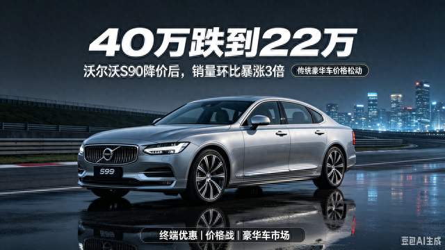 指导价40万跌到22万！沃尔沃S90降价销量暴涨3倍