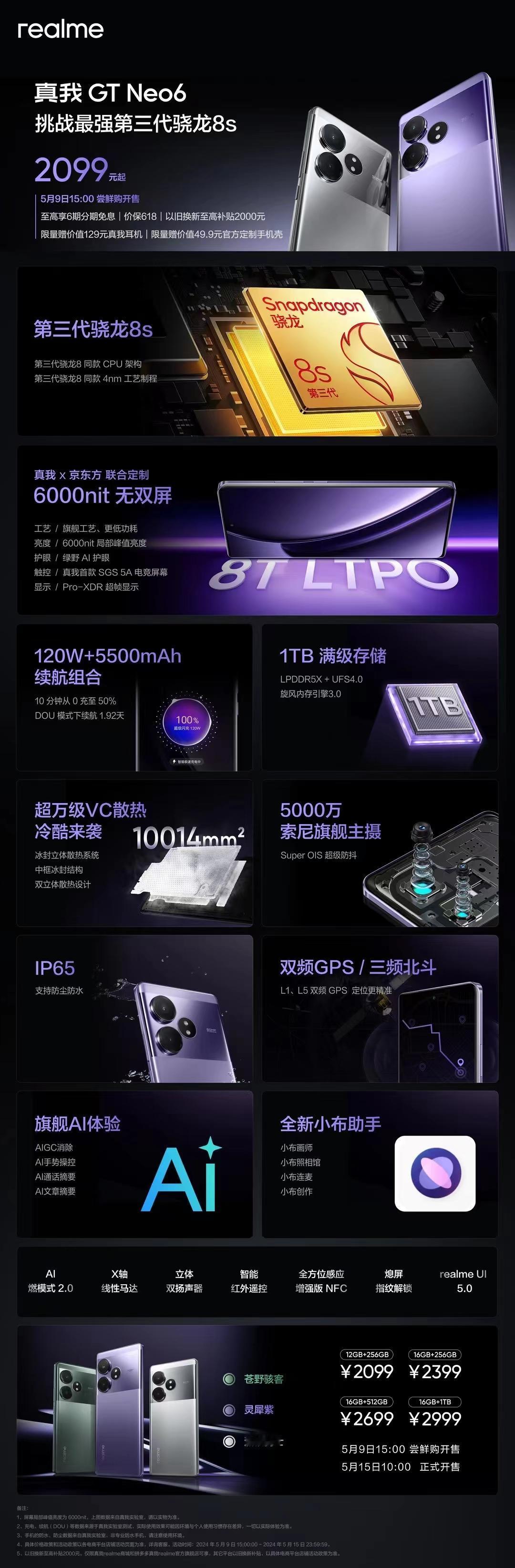 果然，真我一出手就是王炸，中端机用上了旗舰级的芯片、屏幕、主摄、快充，而且还有1