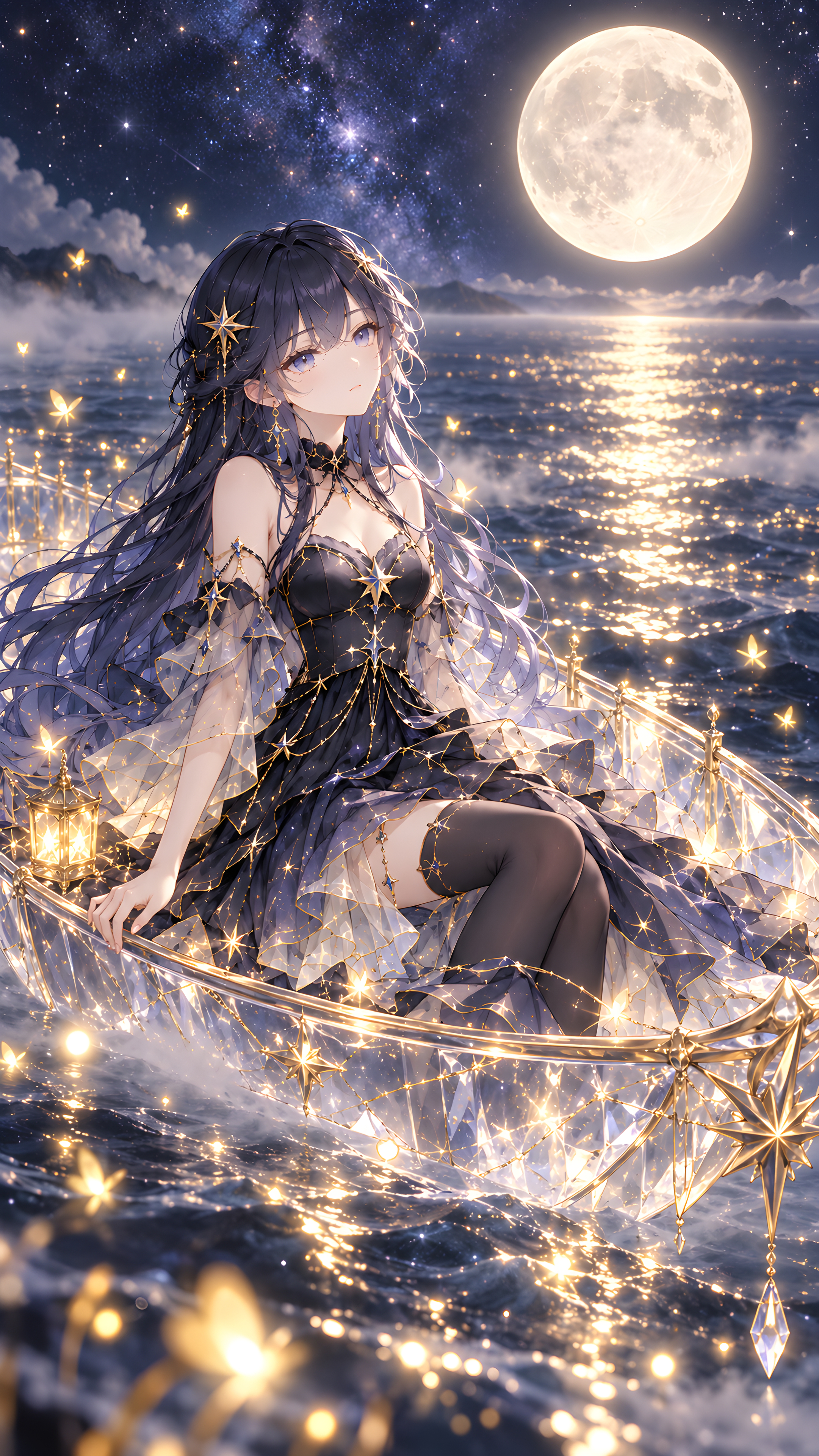 星萤 | 星海漫过足尖，她在浪间拾起散落的星子。 ​​​