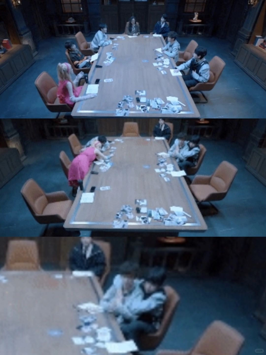 怎么灯一熄一亮 何老师就跑彭彭怀里去了❓