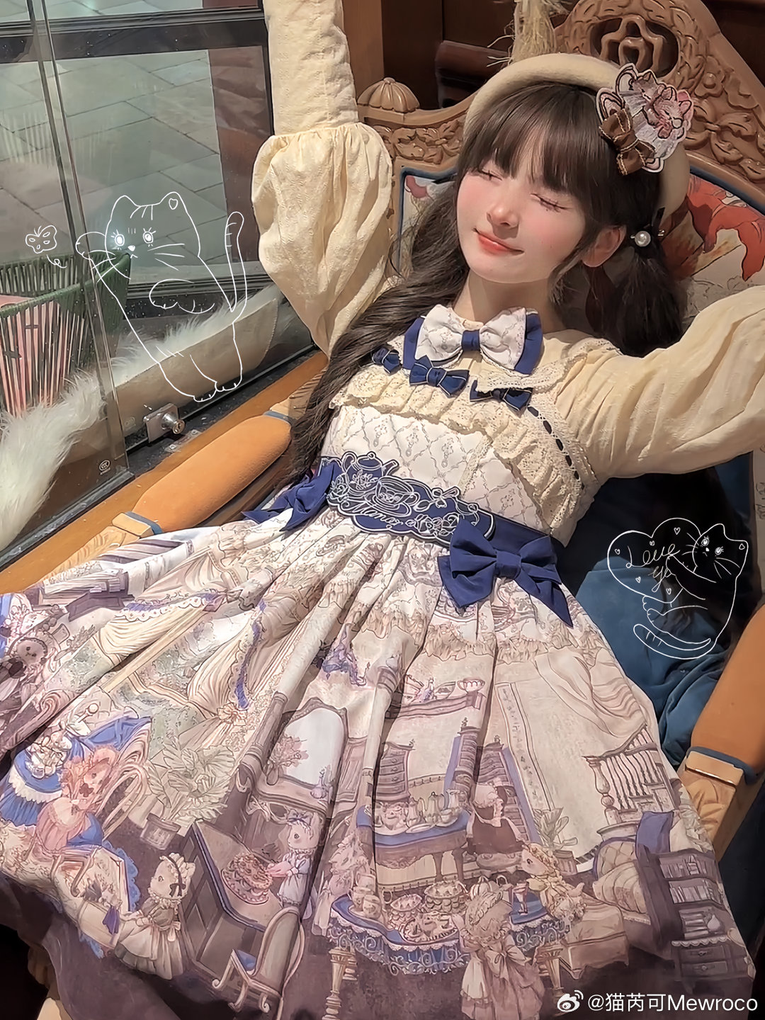 我都不敢想穿这个裙子我会多可爱#猫芮可[超话]##lolita上新##lolit