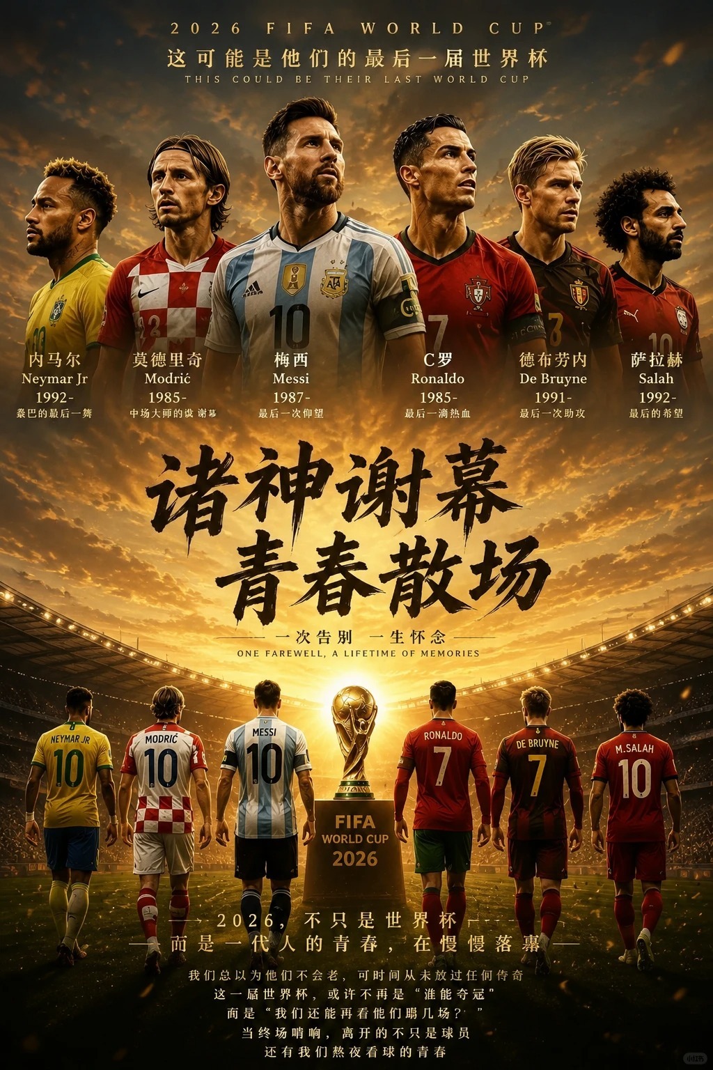 原来青春，也不过几届世界杯。 