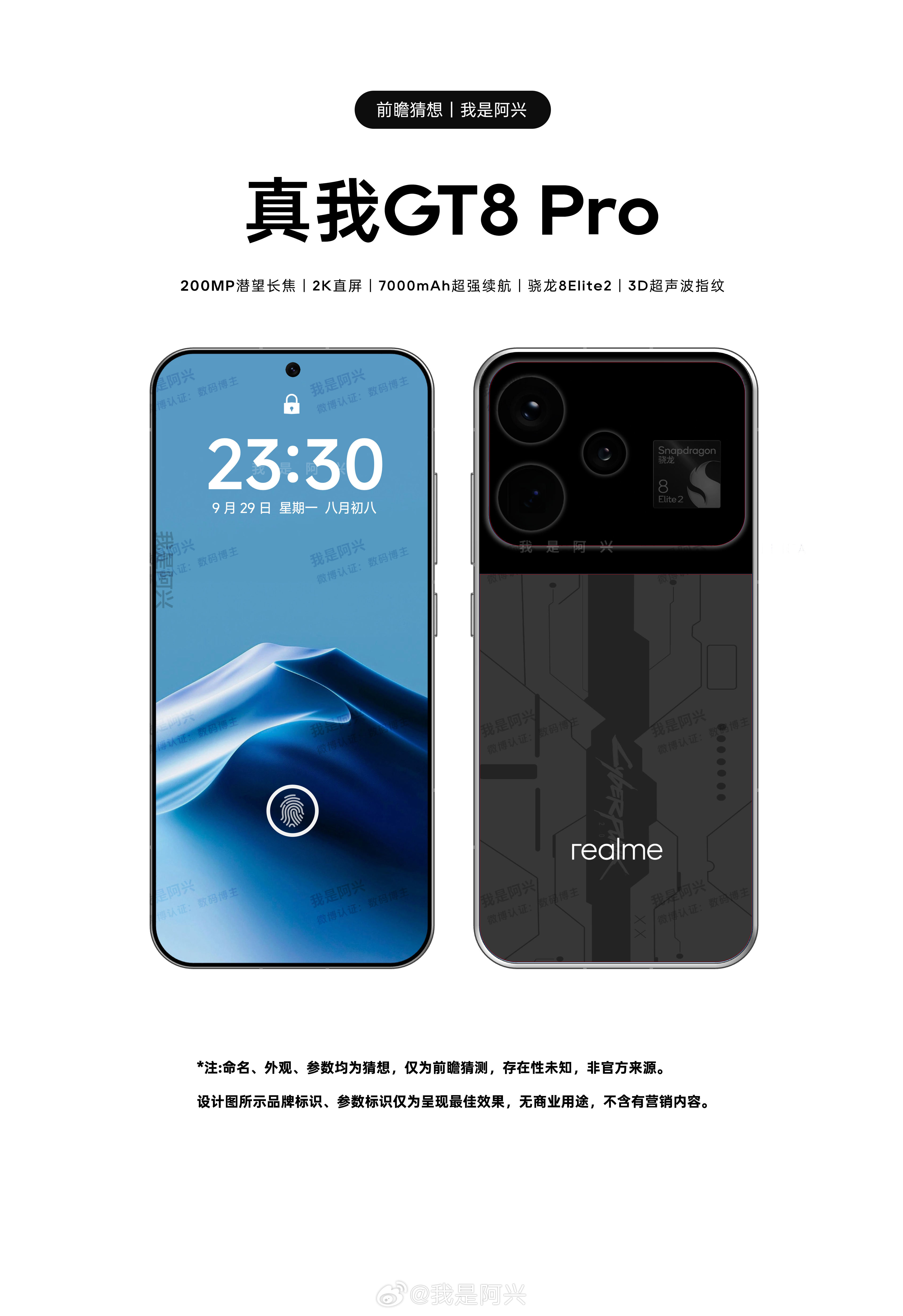 你们要的真我GT8Pro来了，骁龙8Elite2芯片，3D超声波指纹，200MP