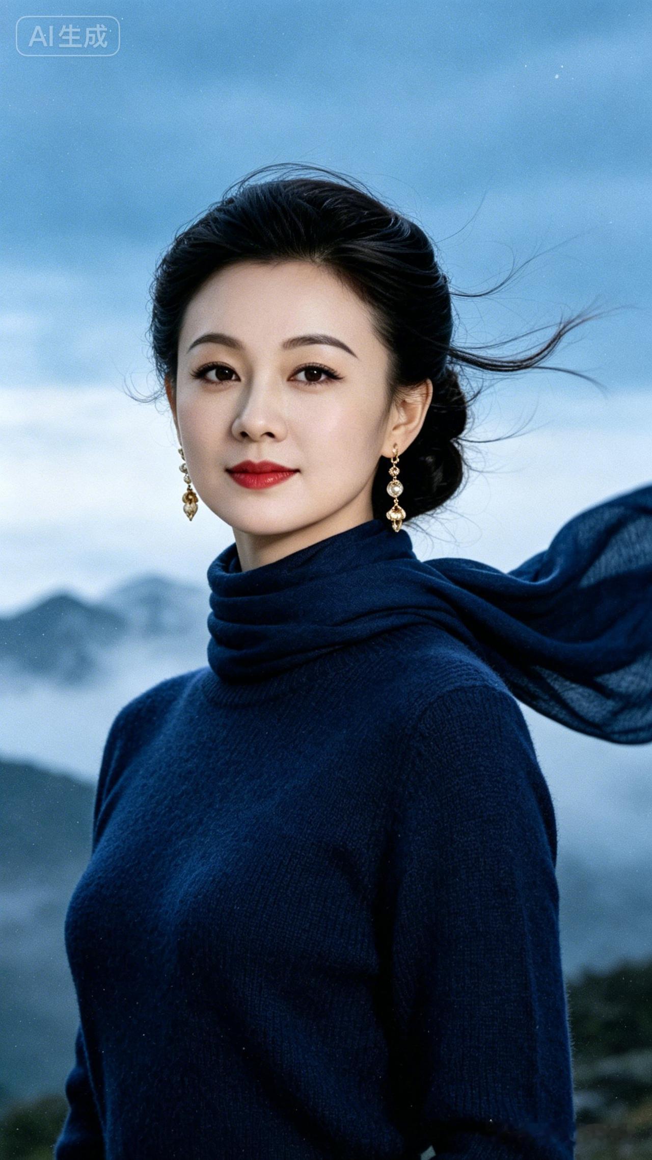 25岁的亚洲佳人，面若鹅卵，五官精致得恰到好处，尽显二庭五眼的完美比例。她气质清
