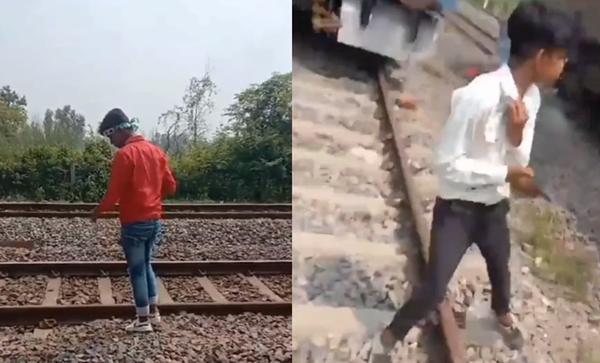 印度北方邦一名14岁青少年想在铁轨上拍摄Instagram视频，结果在镜头前惨遭