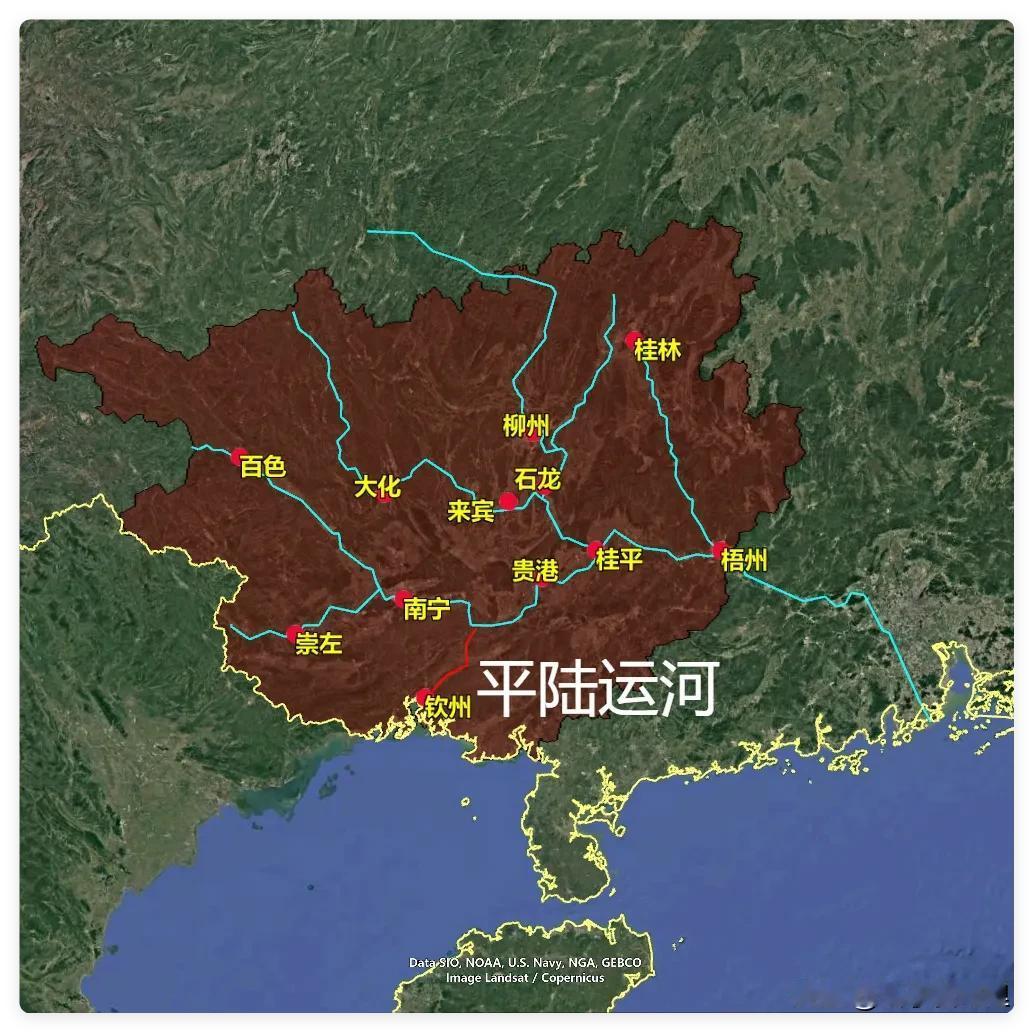 广西明明靠海，为什么以前货船还要绕560公里去广东出海？
广西明明贴着海，可西南