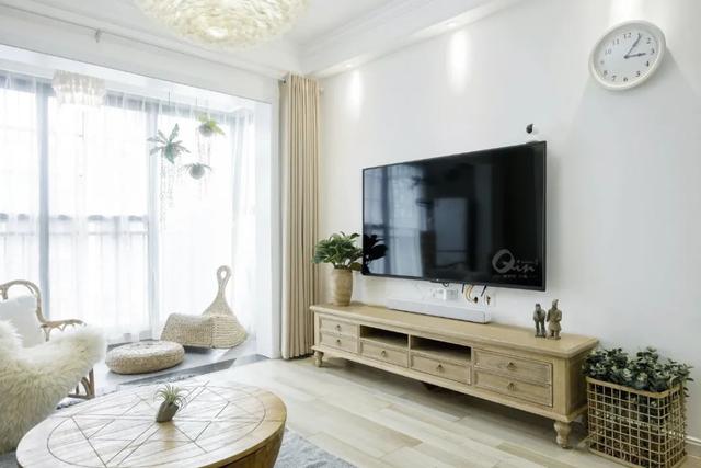 90㎡简约民宿风，异域风情的装饰、清新的绿植，满屋轻松惬意