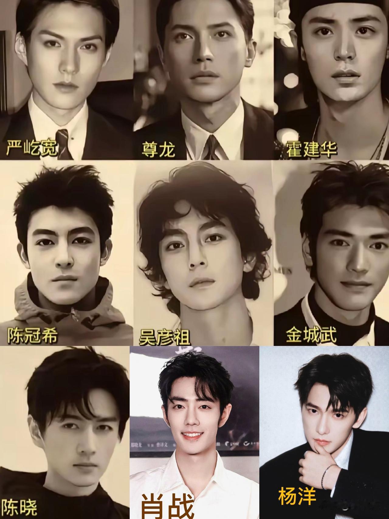 发现没，内娱最权威的九张脸，最顶级的美男子，全世界最帅的男人出现了，他们是严屹宽
