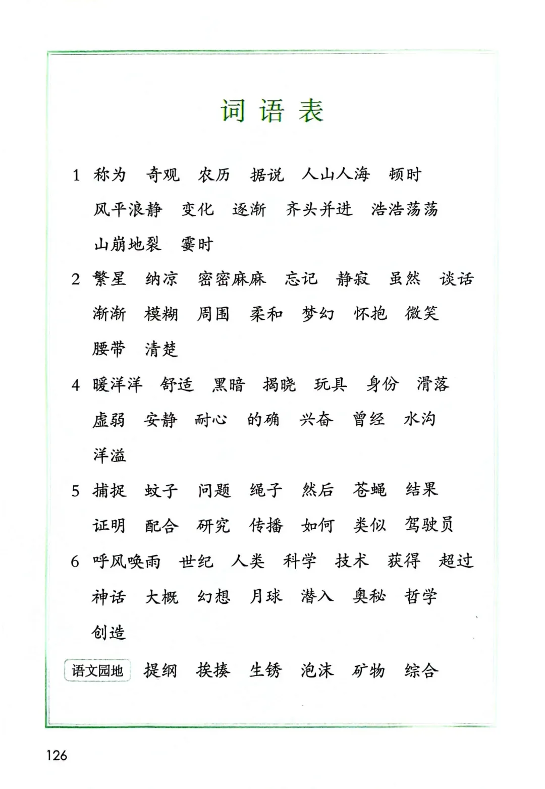 知识夏校｜四年级语文上册生字和词语
