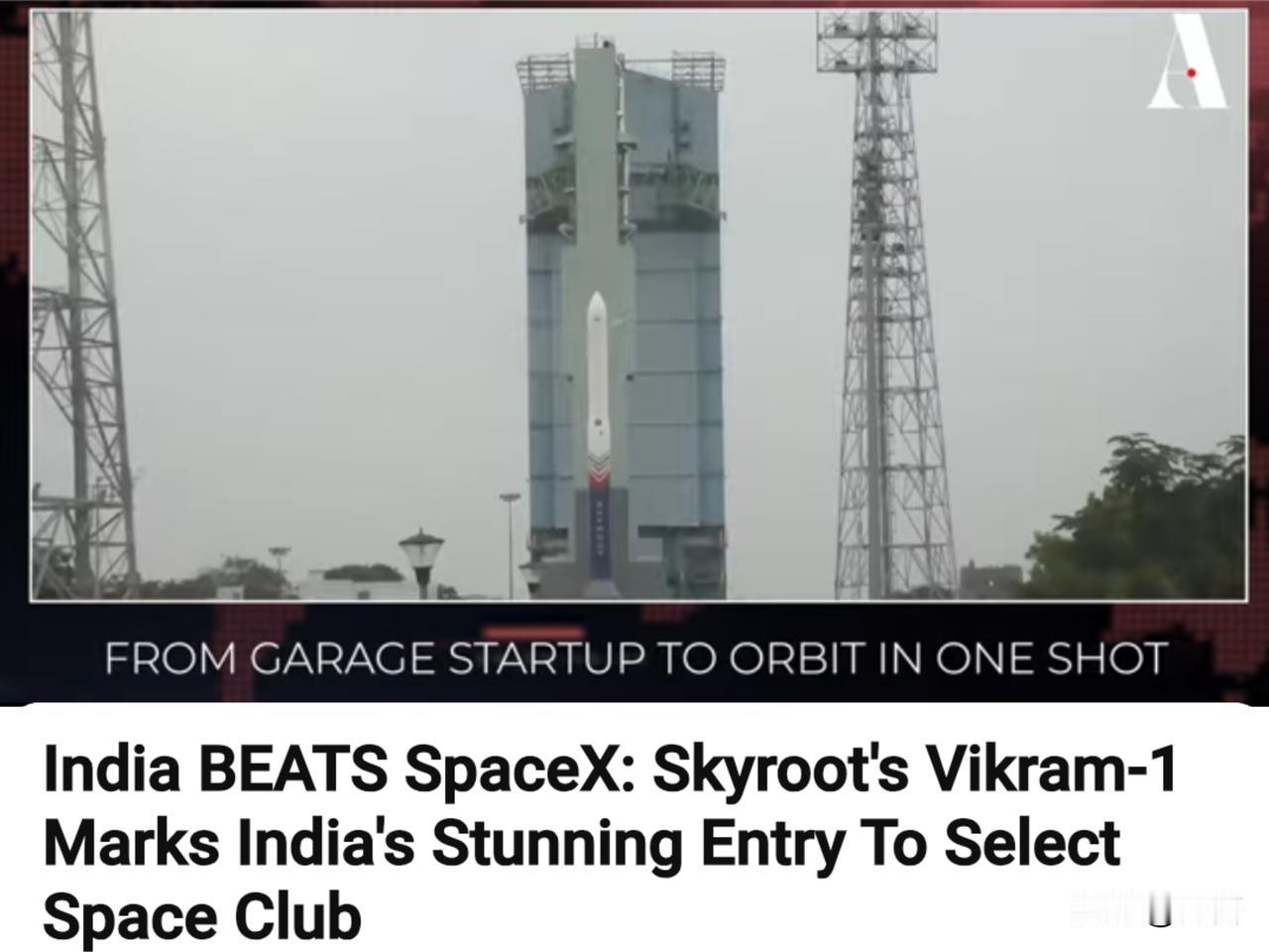 印博主：印度击败SpaceX，强势跻身顶级航天俱乐部。

7月19日，一位印博主