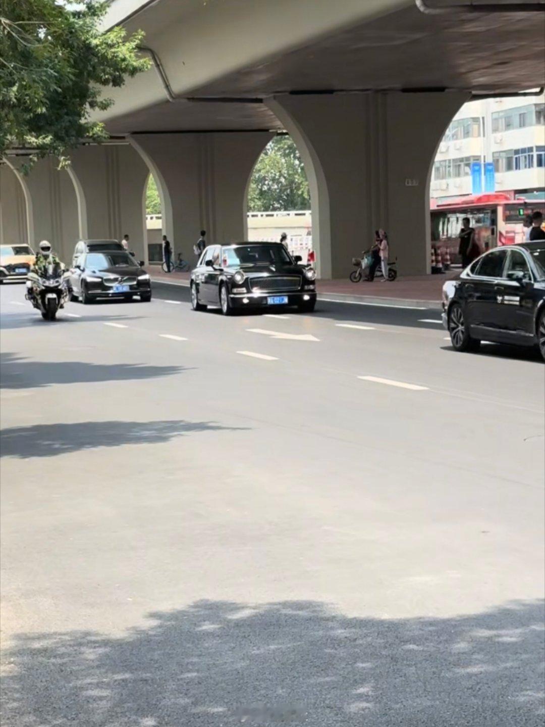 天津达沃斯一水的沃尔沃s90和红旗L5啊 ​​​